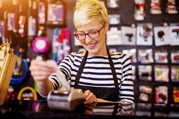 Smiling Cashier