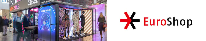 Euroshop logo banner and booth logo